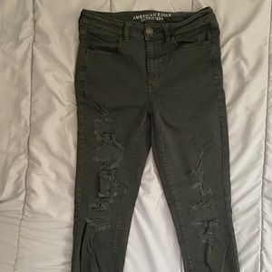 Olive green American Eagle jeans